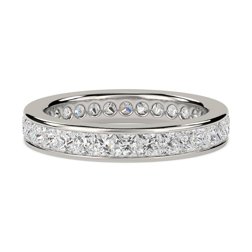 1.25ct Elegant Princess Diamond Full Eternity Ring P