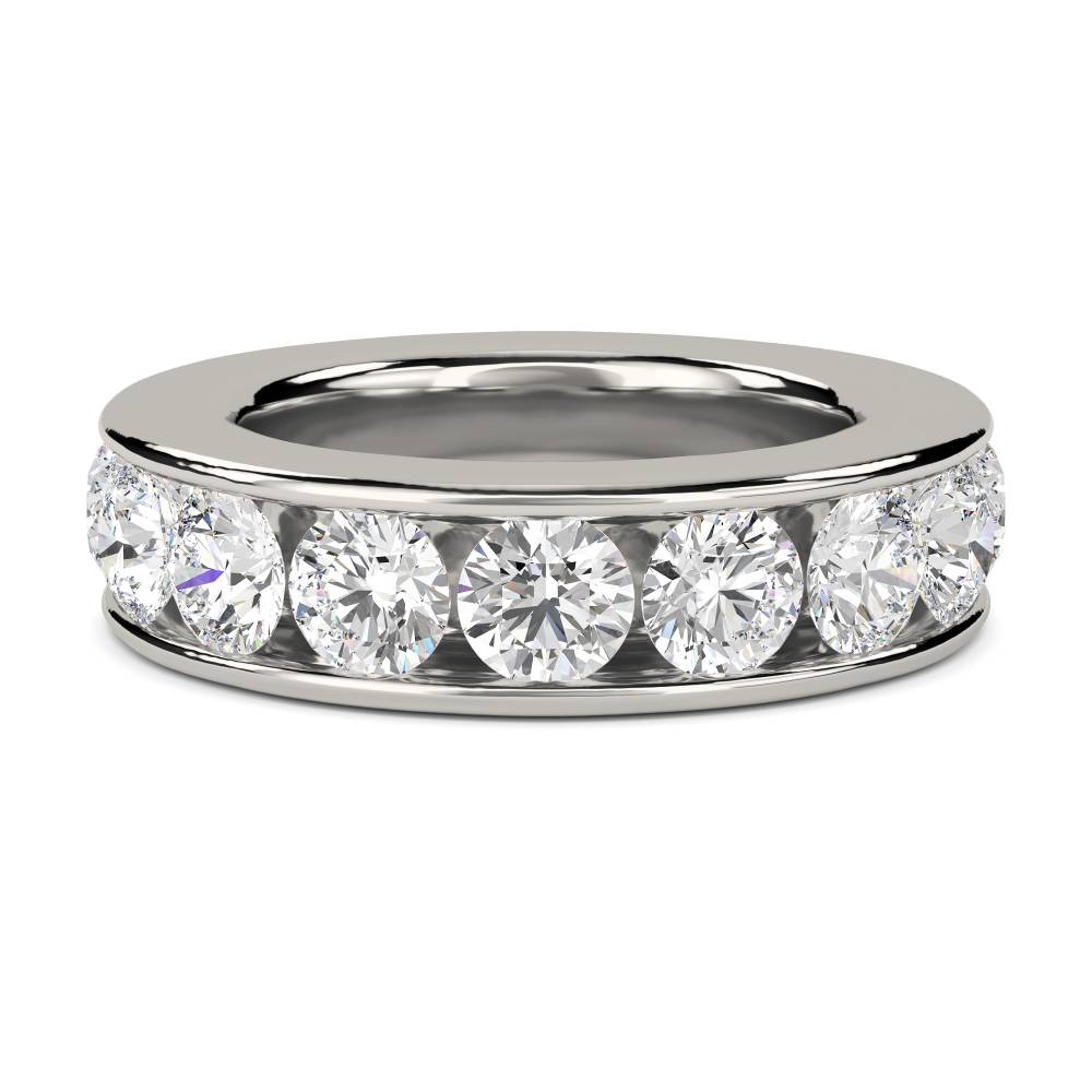 Channel Set Round Eternity Diamond Ring P