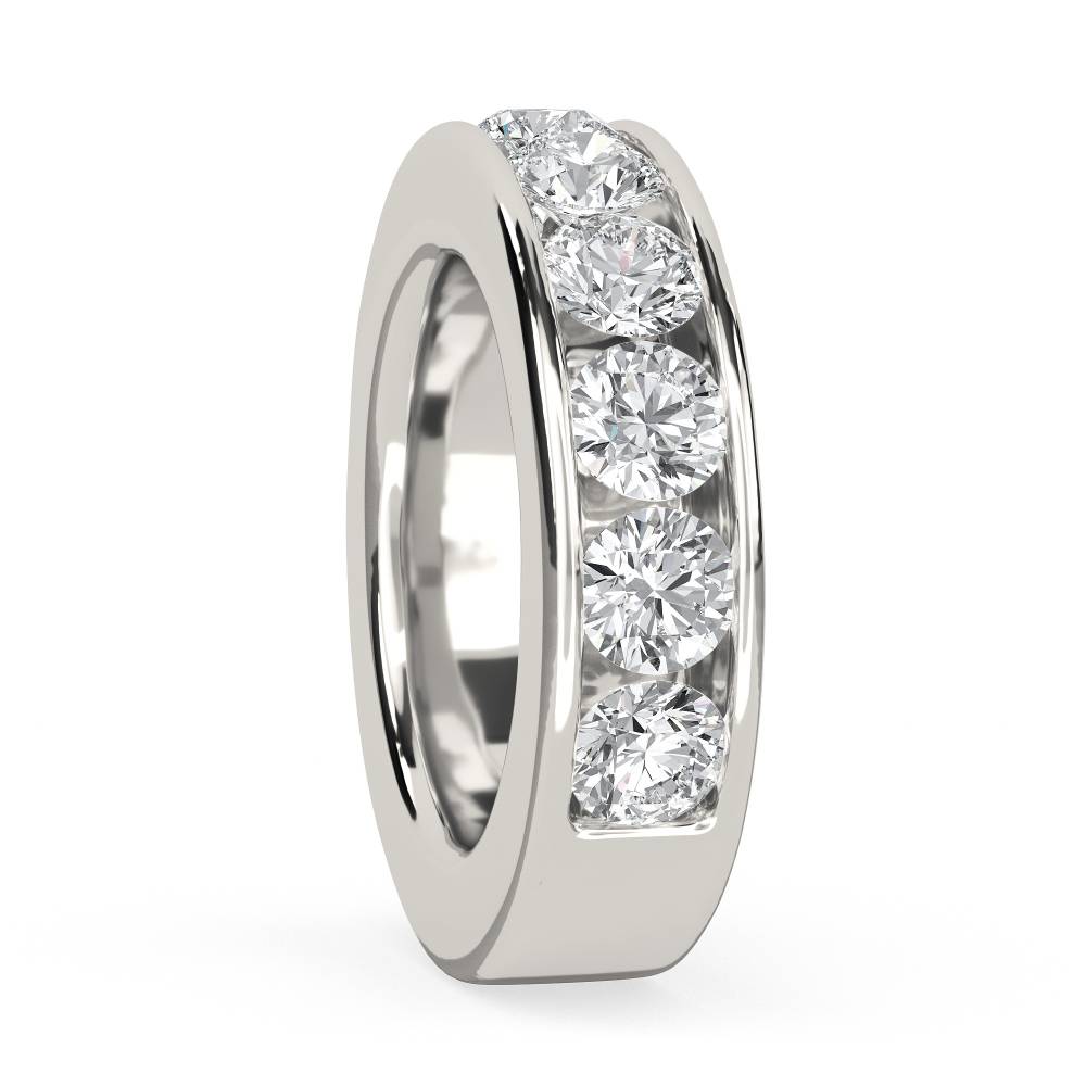 Channel Set Round Eternity Diamond Ring P