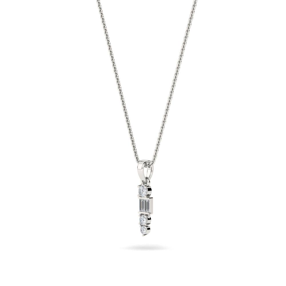 0.22ct Deco Pendant And Chain P