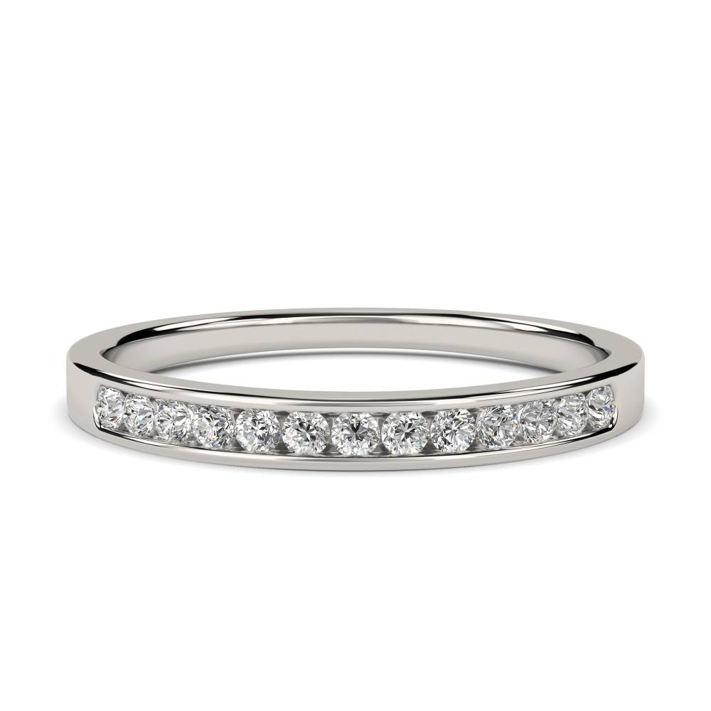 2mm Round Diamond Half Eternity Ring Image