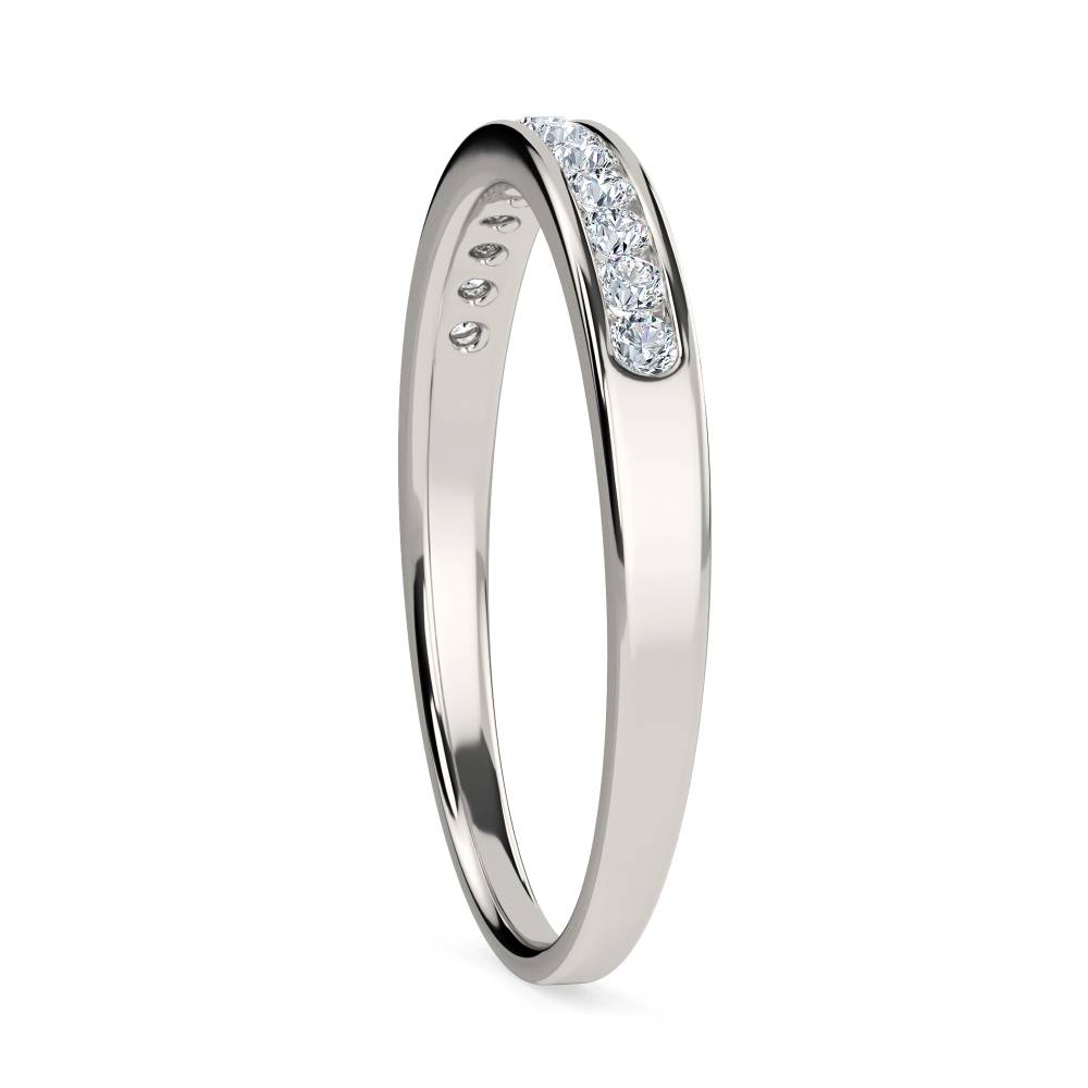 2mm Round Diamond Half Eternity Ring Image