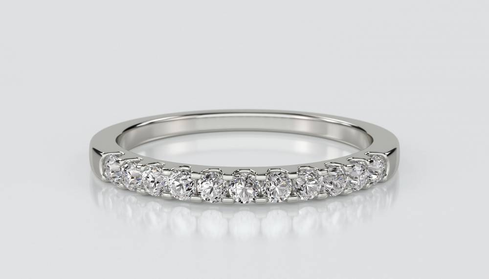 2.5mm Petite Round Diamond Eternity Ring P