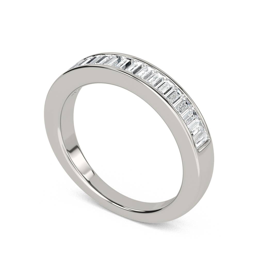 4mm Elegant Baguette Diamond Eternity Ring P