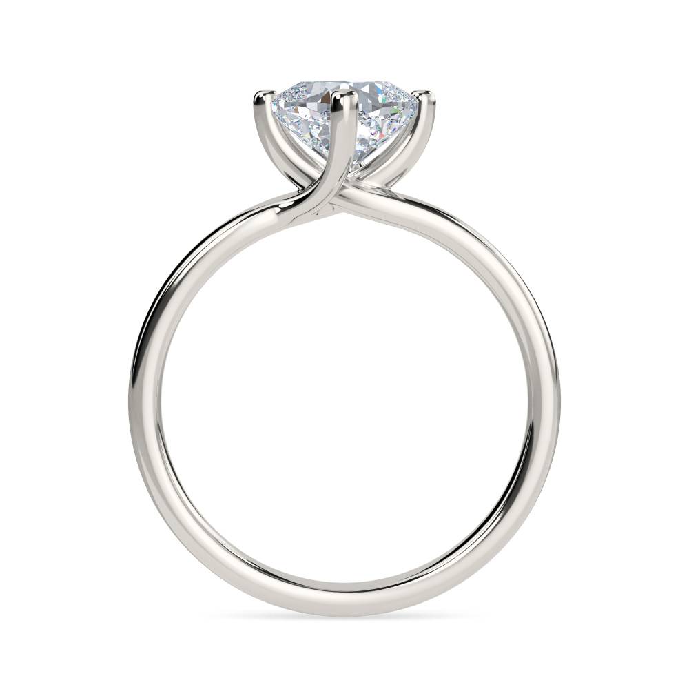 Cushion Diamond Engagement Ring set in Platinum