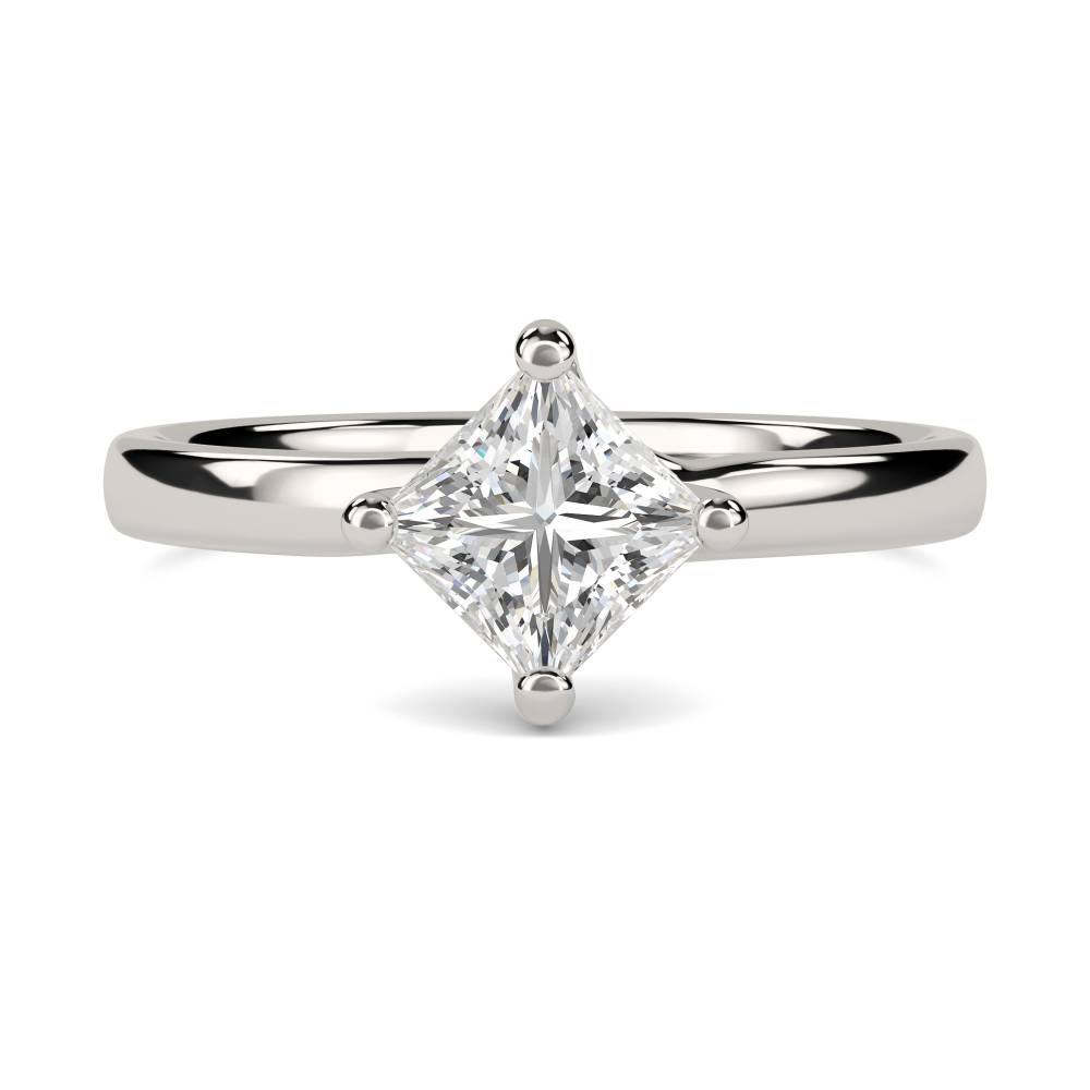 Princess Diamond Engagement Ring set in Platinum