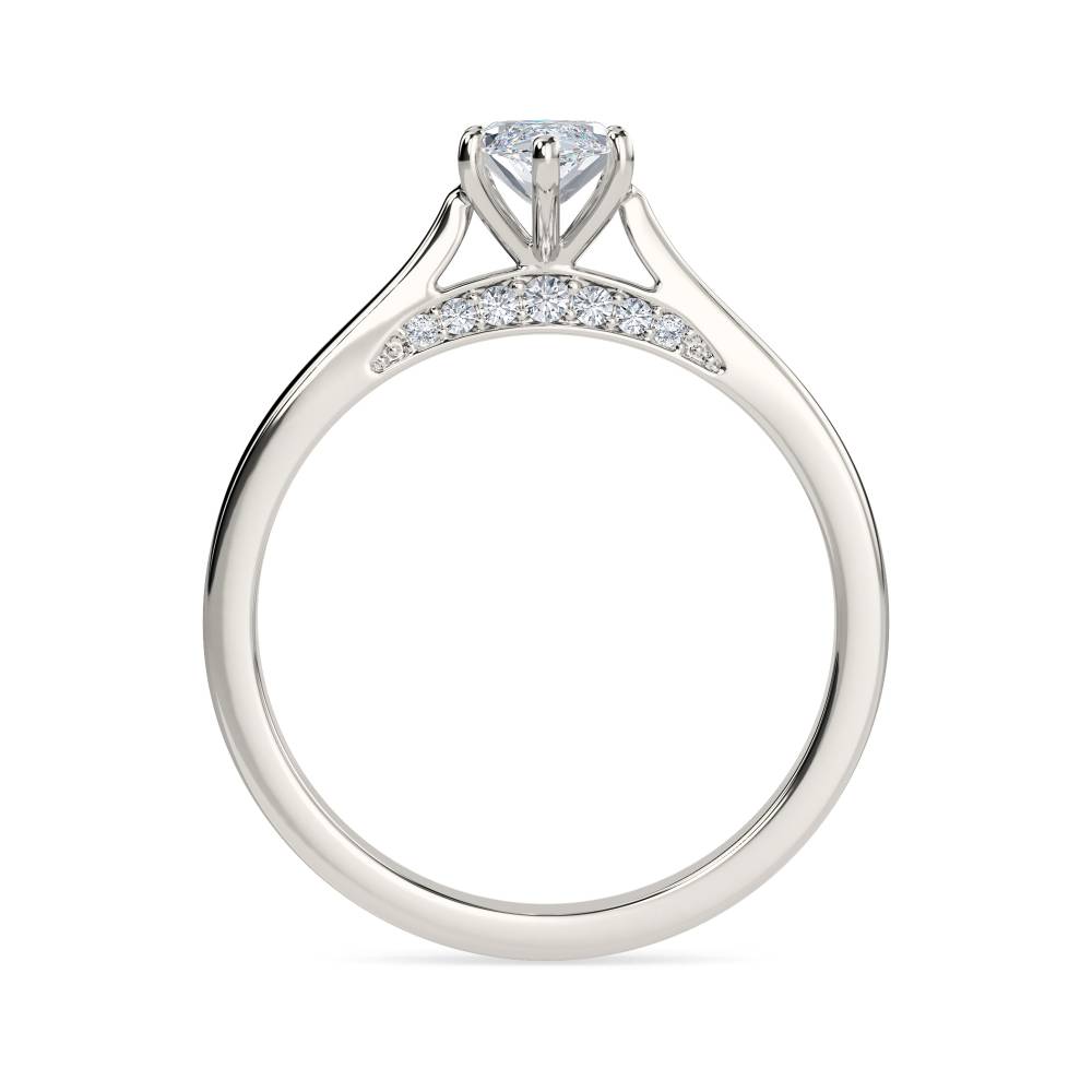 Elegant Marquise Diamond Engagement Ring set in Platinum