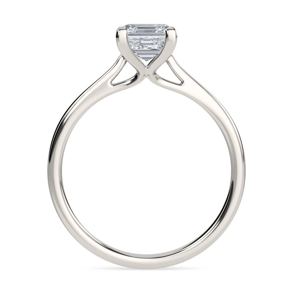 Asscher Diamond Engagement Ring P