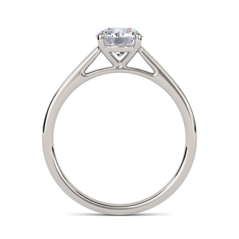 Round Diamond Engagement Ring set in Platinum