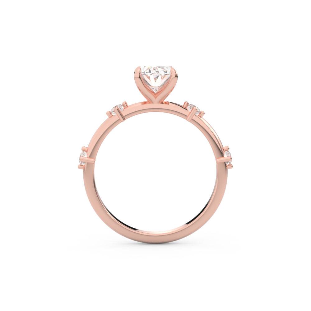 Oval/Round Diamond Designer Ring Image