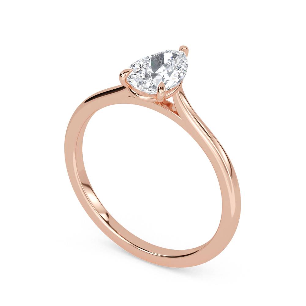 Pear Diamond Solitaire Ring Image