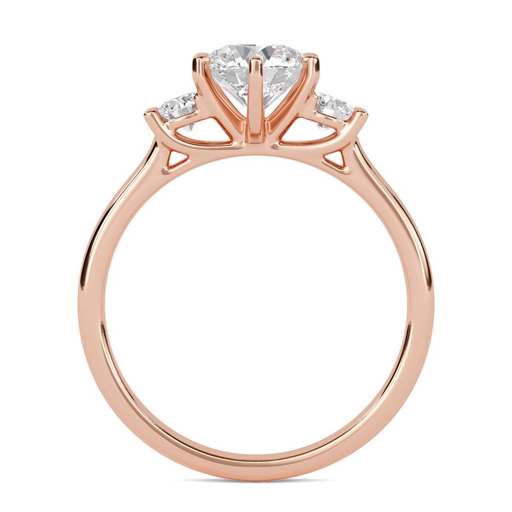 Unique Round Diamond Trilogy Ring Image