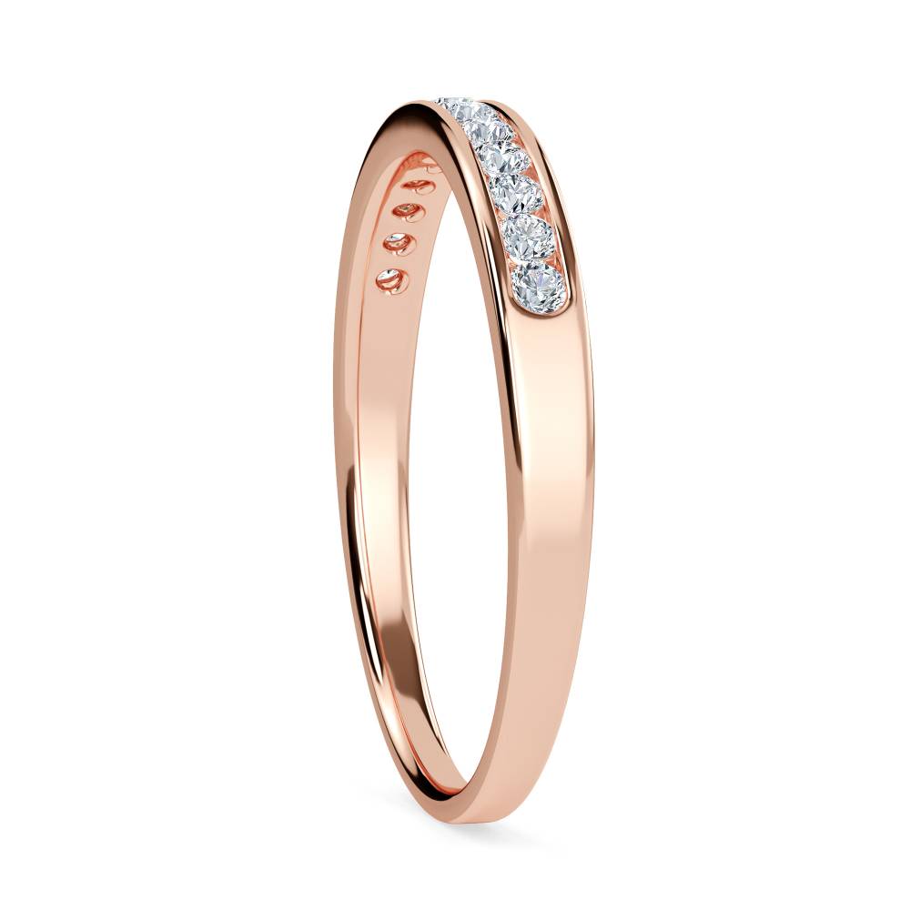 2mm Round Diamond Half Eternity Ring Image