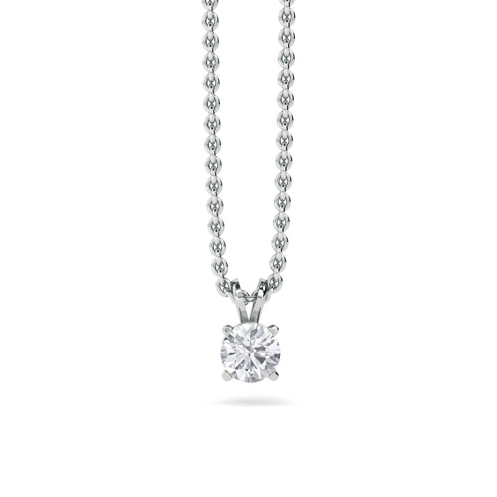 0.10ct Traditional Round Diamond Pendant W