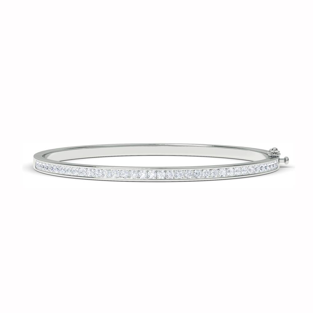 1.00ct VS/EF Elegant Round Diamond Set Bangle W