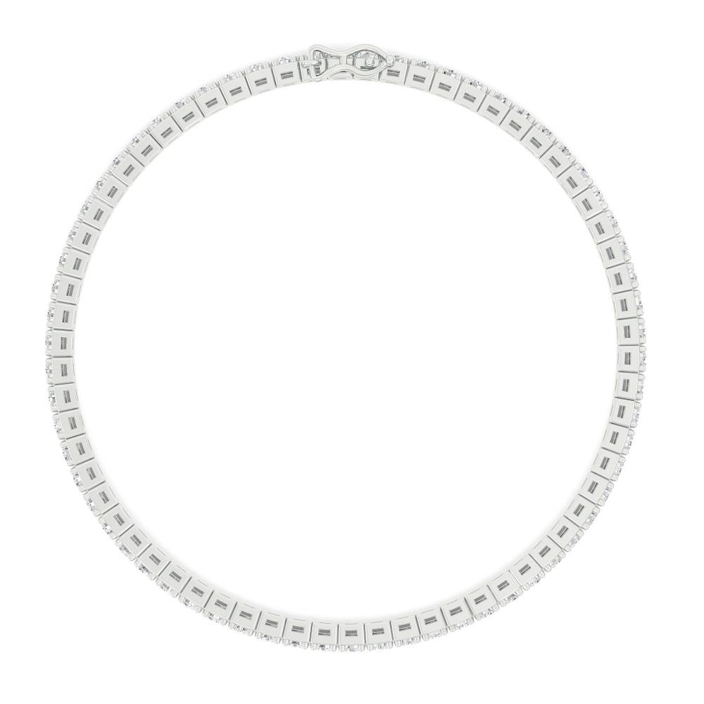 Single Row Princess Diamond Tennis Bracelet W