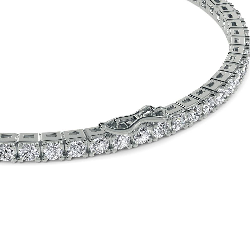 Single Row Princess Diamond Tennis Bracelet W