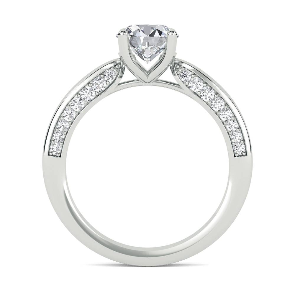 Shoulder Set Diamond Engagement Ring W