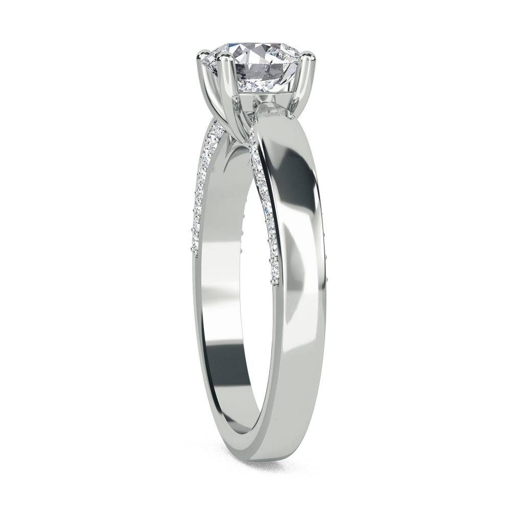 Shoulder Set Diamond Engagement Ring W