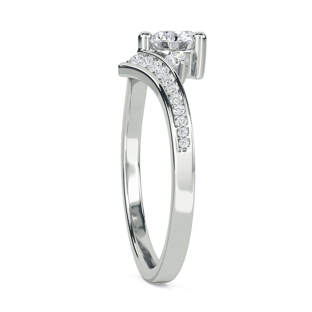 Modern Round Diamond Designer Ring W