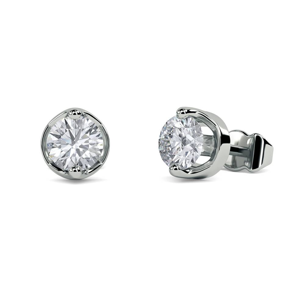 0.25ct Classic Round Diamond Earrings W