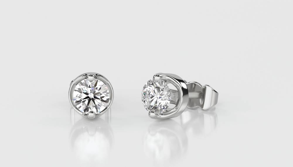 0.25ct Classic Round Diamond Earrings W