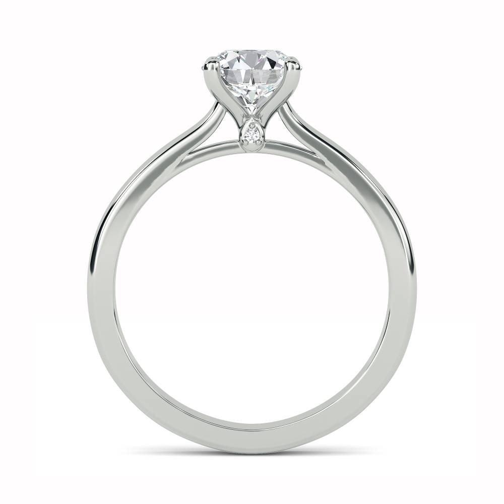 Elegant Round Diamond Engagement Ring W