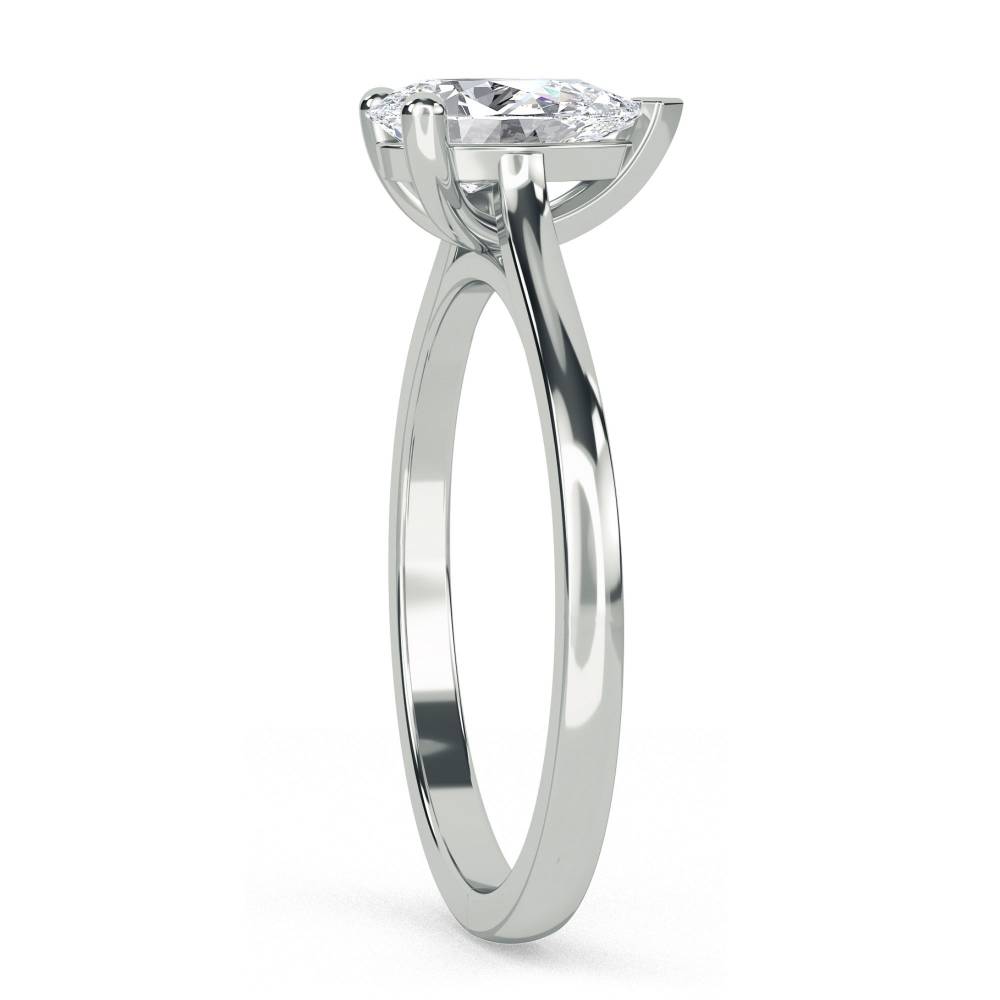 Stylish Pear Diamond Engagement Ring W