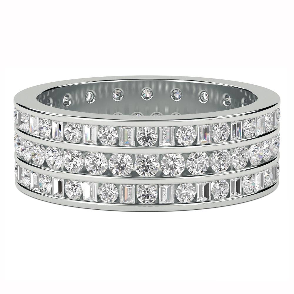 2.00ct Triple Row Diamond Full Eternity/Dress Ring W