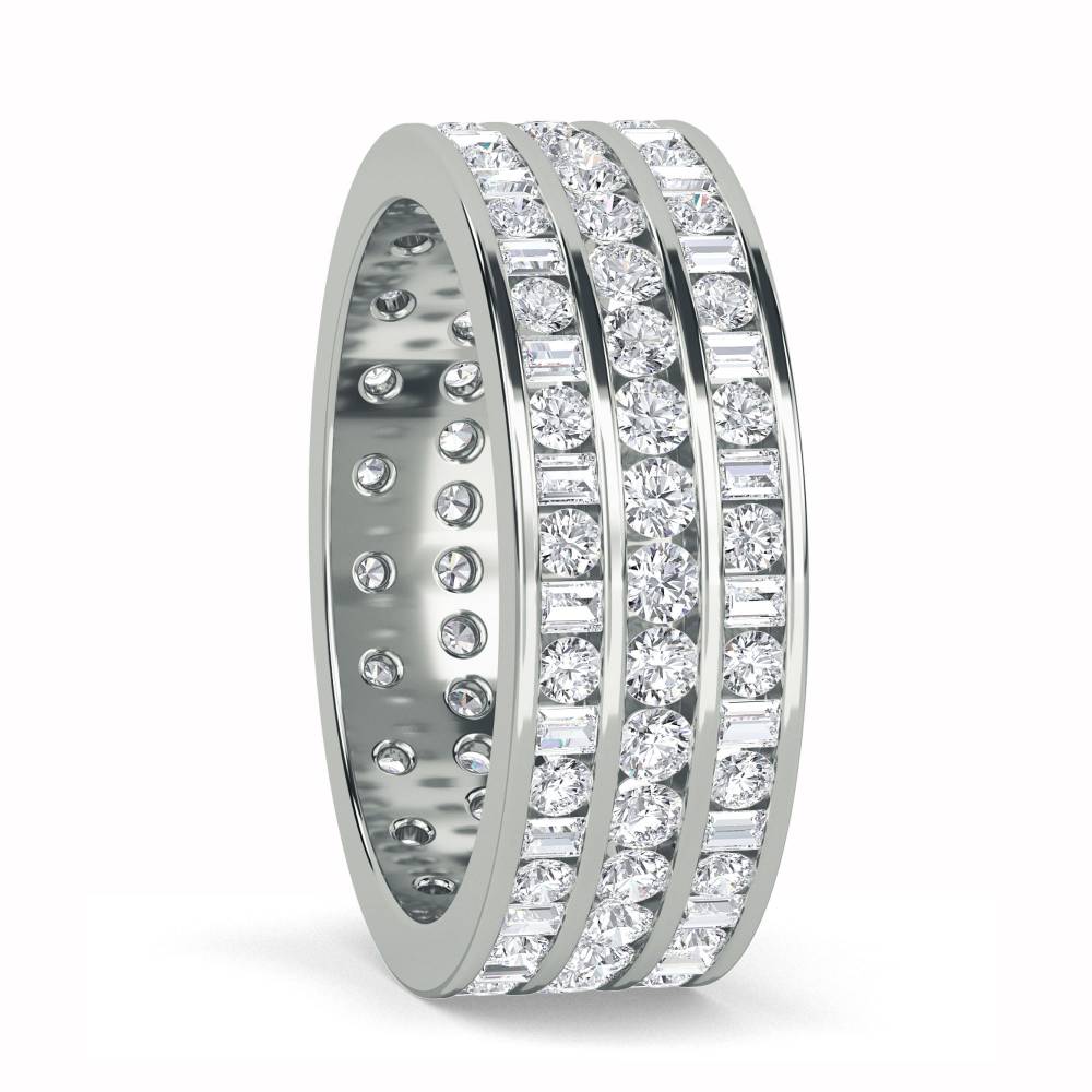 2.00ct Triple Row Diamond Full Eternity/Dress Ring W