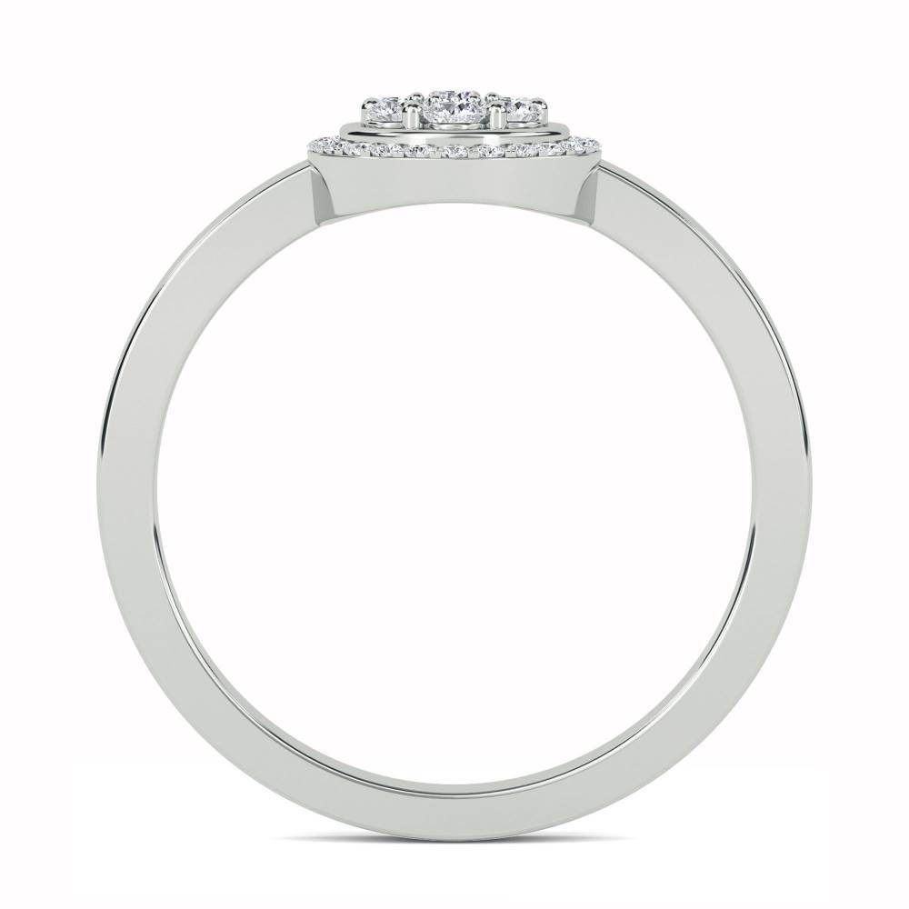 0.50ct Elegant Round Diamond Cluster Ring W