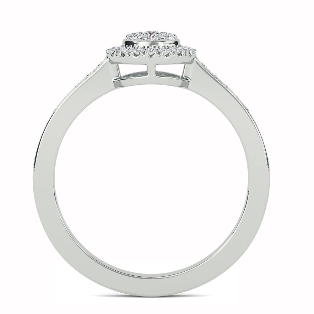 0.50ct Elegant Round Diamond Cluster Ring W