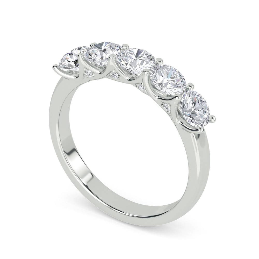 0.75ct Elegant Round Diamond Eternity Ring W