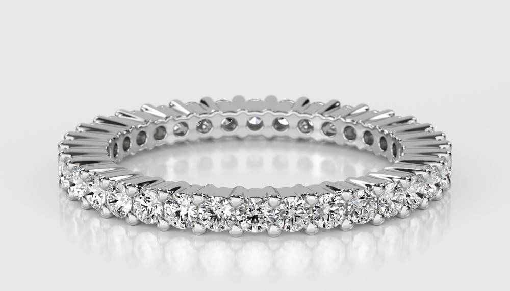 2mm Elegant Round Diamond Full Eternity Ring W