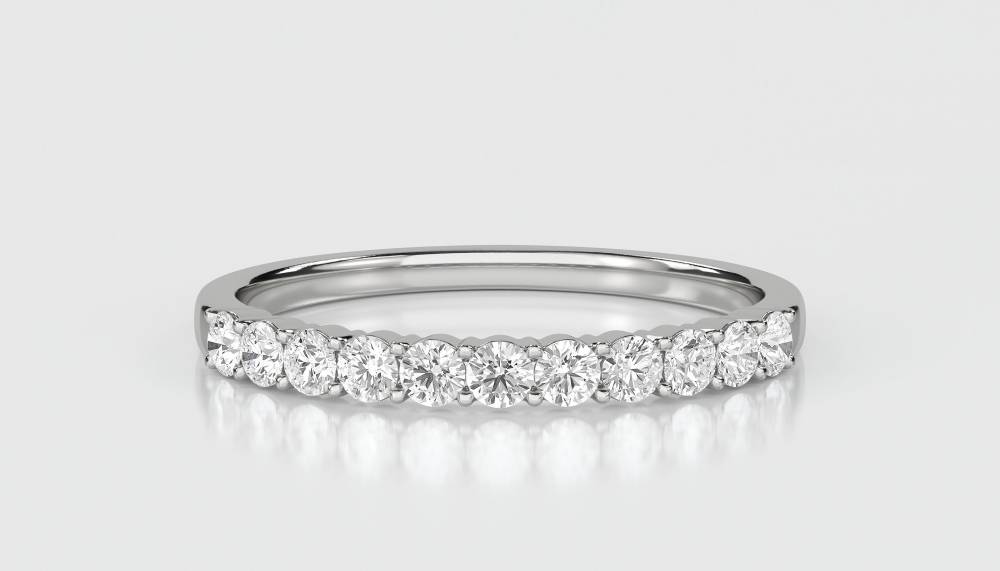 2.5mm Elegant Round Diamond Eternity Ring W