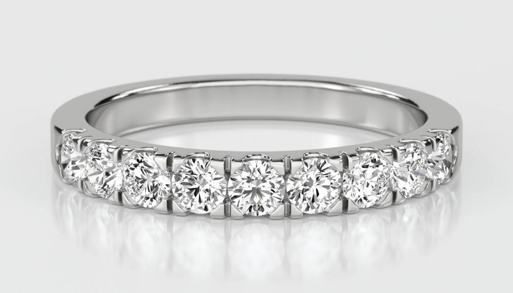 1.00ct Elegant Round Diamond Eternity Ring W