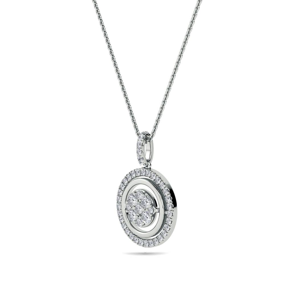 Movable Round Diamond Designer Pendant W