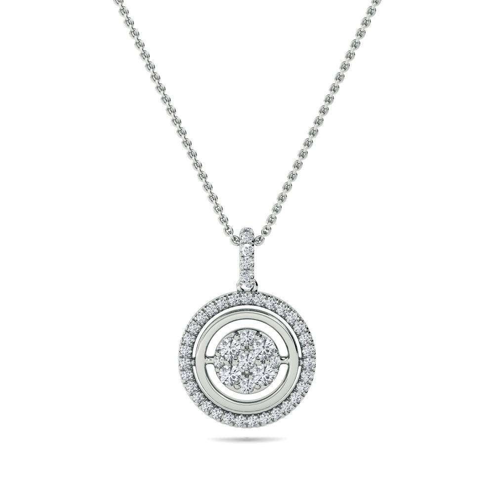 Movable Round Diamond Designer Pendant W