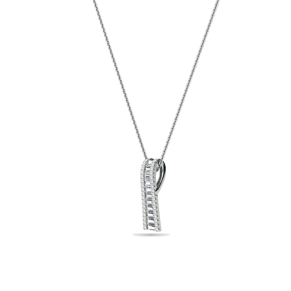 Classic Round Diamond Journey Pendant W