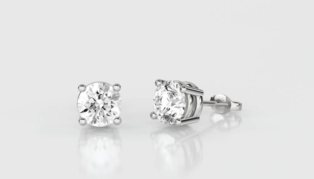 0.50ct VS/FG Round Stud Diamond Earrings W