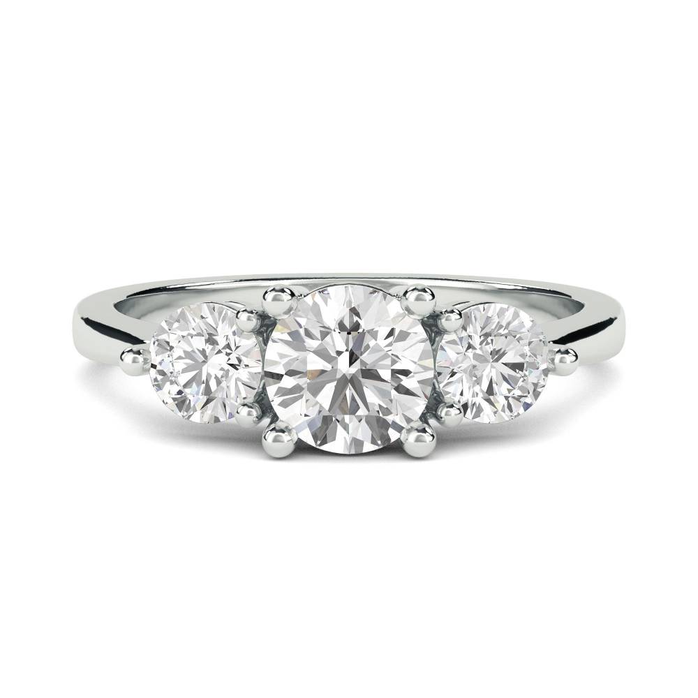 Classic Round Diamond Trilogy Ring W