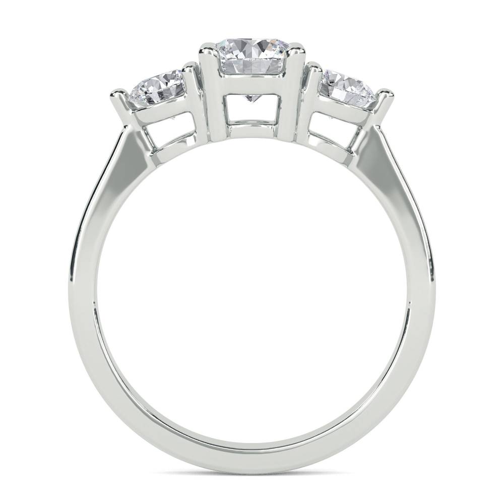 Classic Round Diamond Trilogy Ring W