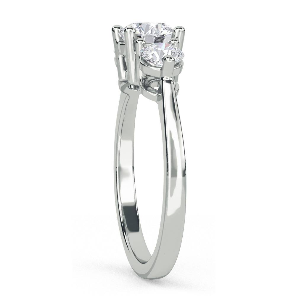 Classic Round Diamond Trilogy Ring W