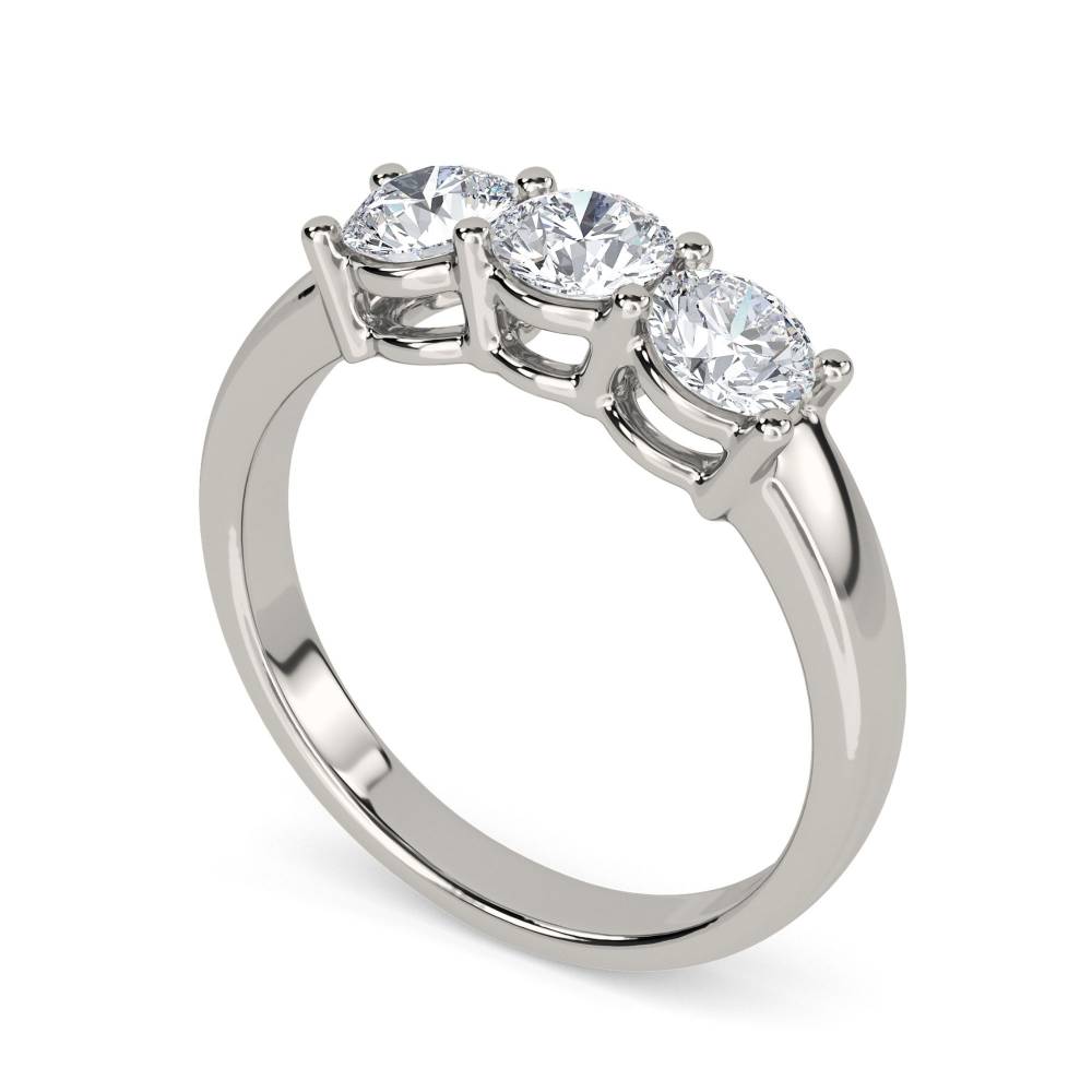 Traditional Round Diamond Trilogy Ring W