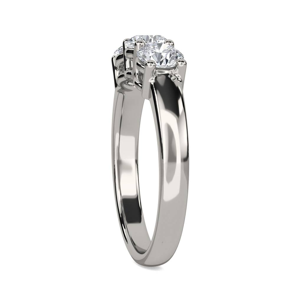 Traditional Round Diamond Trilogy Ring W