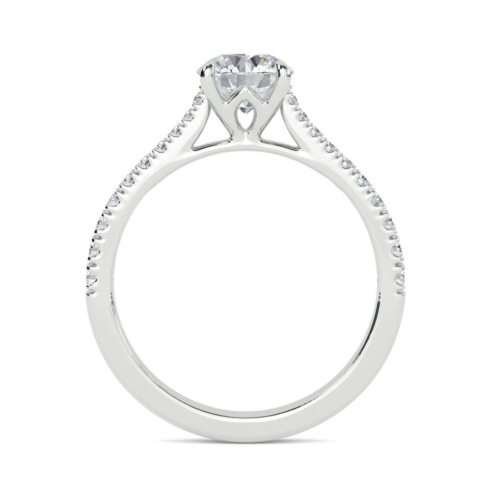 Shoulder Set Diamond Engagement Ring W