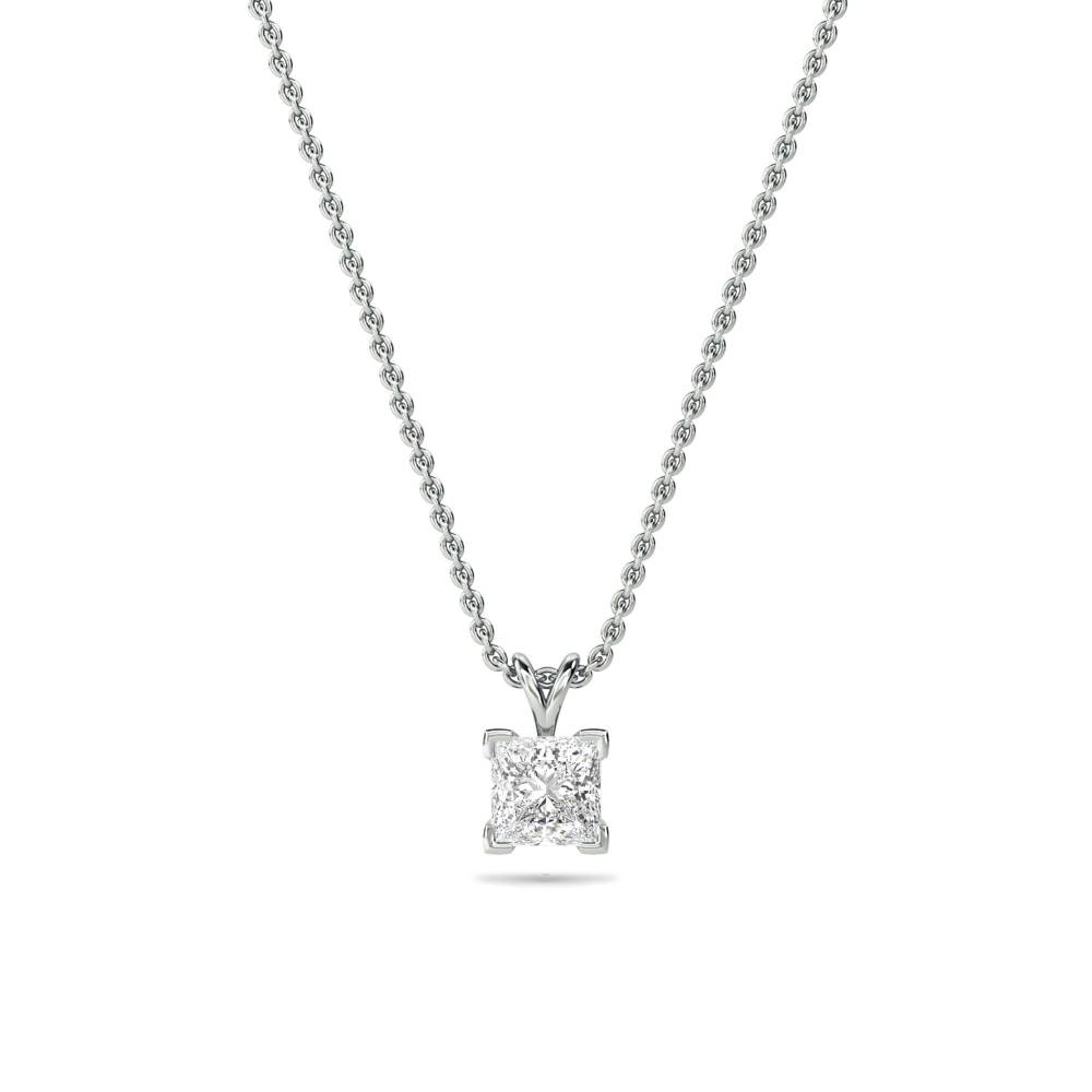0.10ct Princess Diamond Pendant Image