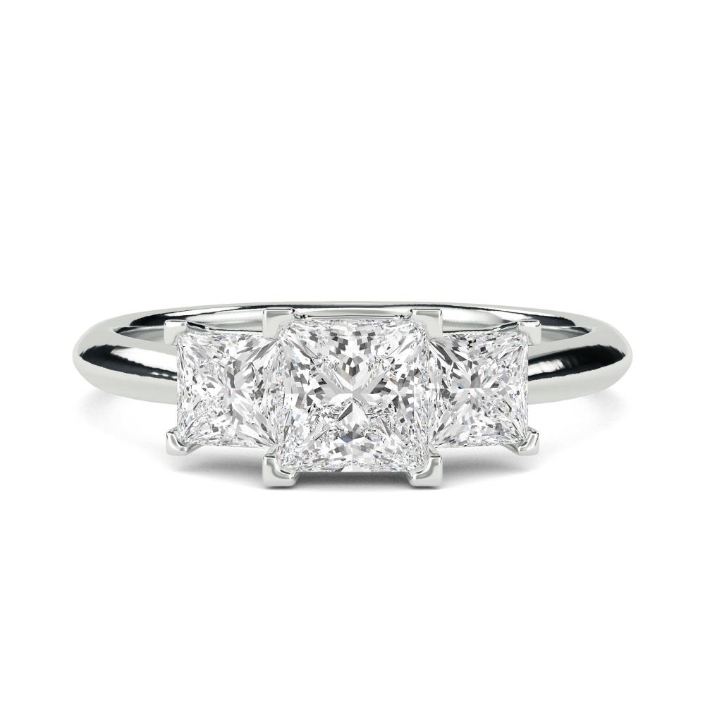 Classic Princess Diamond Trilogy Ring W