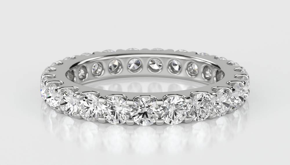 2.00ct Elegant Round Diamond Full Eternity Ring W