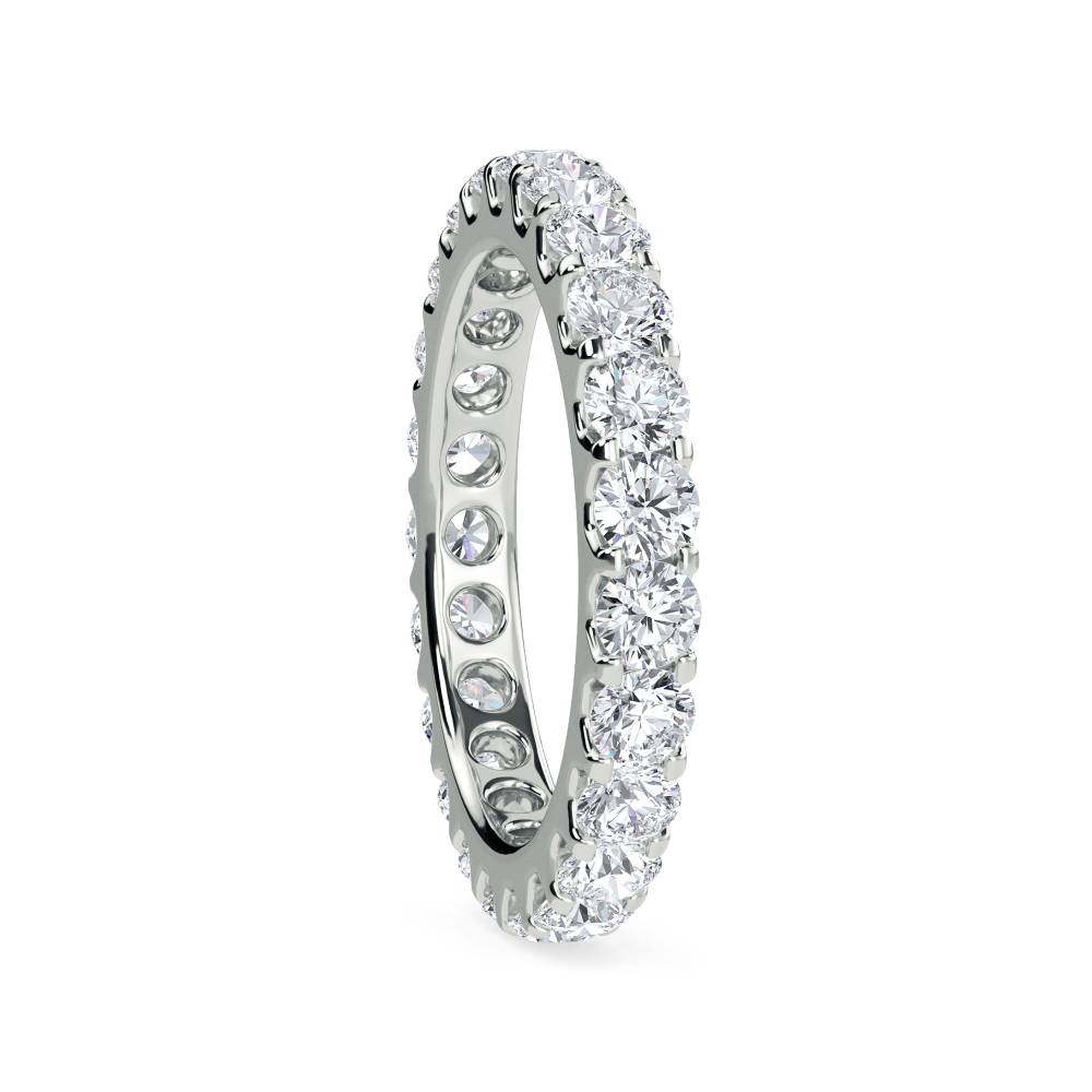 2.00ct Elegant Round Diamond Full Eternity Ring W